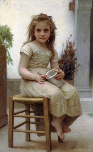 A Young Girl  ca. 1895     by William Bougereau   Location TBD